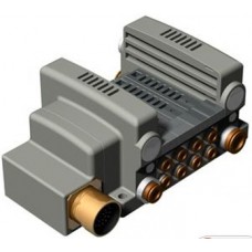 SMC solenoid valve 4 & 5 Port VQC VV5QC21-M, 2000 Series, Base Mounted Mfld, Plug-in, Multi-Connector Box